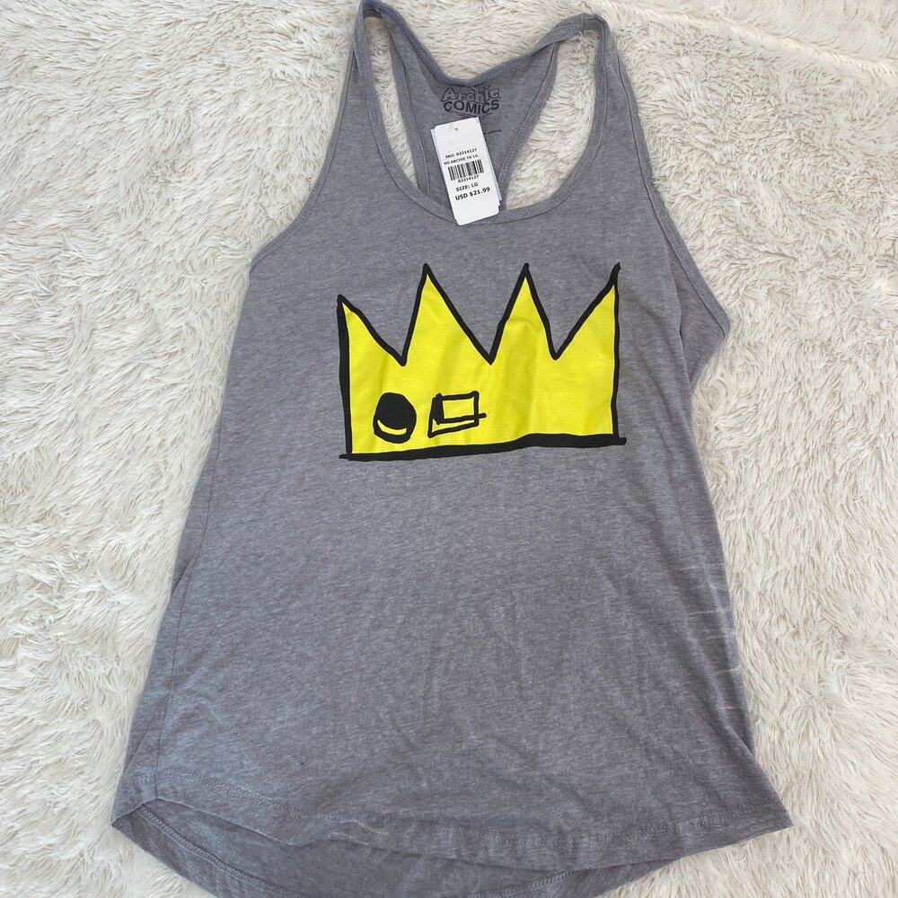 Archie Comics NWT Flawed Gray Racerback Tank Size Large
